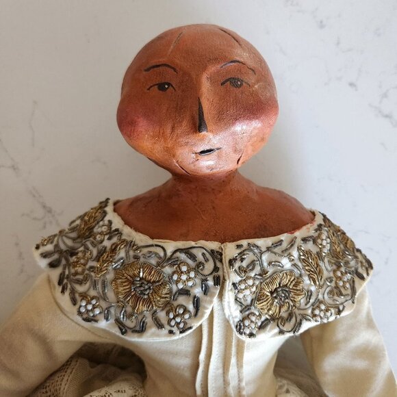 Nicol Sayre Handcrafted Folk Art Doll (Queen of the Harvest) - Picture 1 of 12